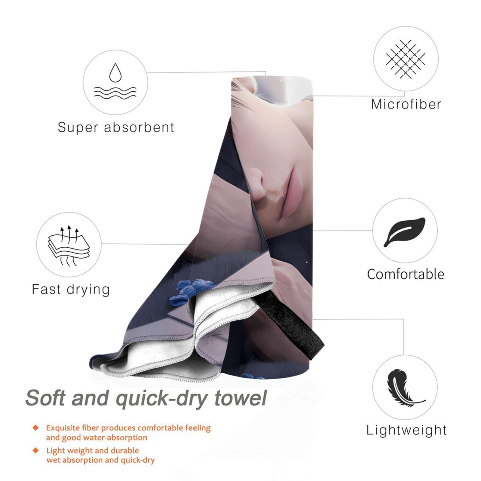 Amazon｜恋と深空 バスタオル タオル 耐久性 吸水速乾 大判 ふわふわ